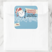 Kookkerst in de Retro-vakantie naar Cla Vierkante Sticker (Tas)