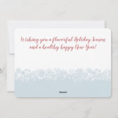 Kookkerst in restaurants van Snowman chef caterre Feestdagenkaart (Achterkant)