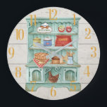 Kookkeuken personaliseren Rustic  Grote Klok<br><div class="desc">Dit zingt "thuis zoete thuis" — en gevoelens van warmte en comfort. Ideaal voor een land, een thuis of een keuken in een boerderij, of voor de stadbewoner die een koerswijziging wil. Gift aan moeder, grootmoeder, vader, grootvader, grootouders, ouders voor hun verjaardag, verjaardag, Kerstmis of pensionering. Bestel deze aangepaste wandklok...</div>