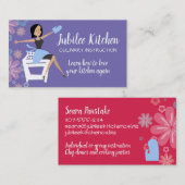 Kookklasse persoonlijke kok-kok-kok-kok-kok visitekaartje (Voorkant / Achterkant)