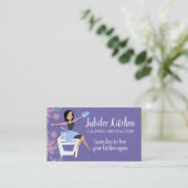 Kookklasse persoonlijke kok-kok-kok-kok-kok visitekaartje (Staand voorkant)