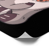 Kookkoekjes eten - Cute Chocolate Lover Gift Poster (Hoek)