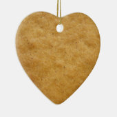 Kookkoekjes met tandbrood, hartvormig - kaneel keramisch ornament (Rechts)