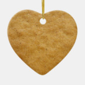 Kookkoekjes met tandbrood, hartvormig - kaneel keramisch ornament (Voorkant)
