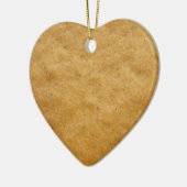 Kookkoekjes met tandbrood, hartvormig - kaneel keramisch ornament (Links)