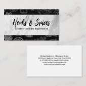 Kookkunst | Kruiden Kruiden Illustraties Visitekaartje (Voorkant / Achterkant)