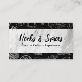 Kookkunst | Kruiden Kruiden Illustraties Visitekaartje (Voorkant)