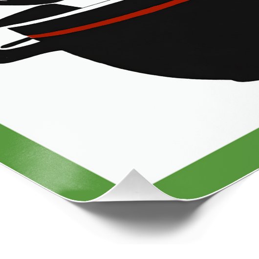 Kookkwartet Glanzend Poster (Hoek)