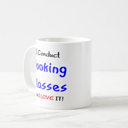 kookleer en liefde koffiemok (Voorkant links)