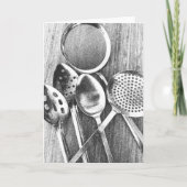 Kooklepels Blank Note Kaart (Voorkant)