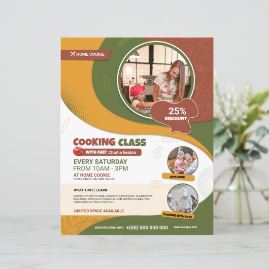 Kookles Flyer Sjabloon (Staand voorkant)