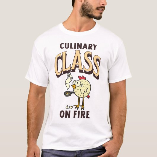 Kookles op Vuur Chef Docent T-shirt (Voorkant)
