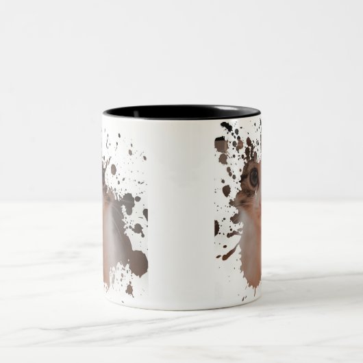 Kooklettenontwerp | Beste kattencadeau Tweekleurige Koffiemok (Center)