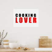 Kookliefhebber Poster (Keuken)