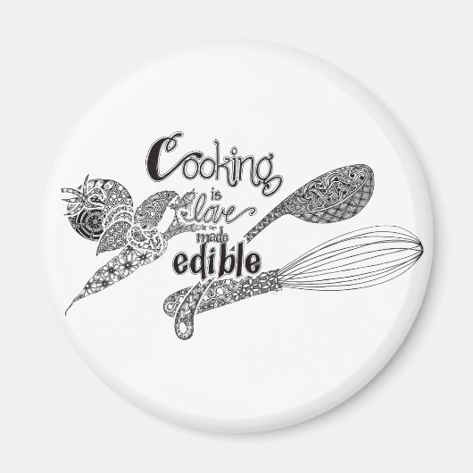 Kookmagneet in de knoop magneet (Voorkant)