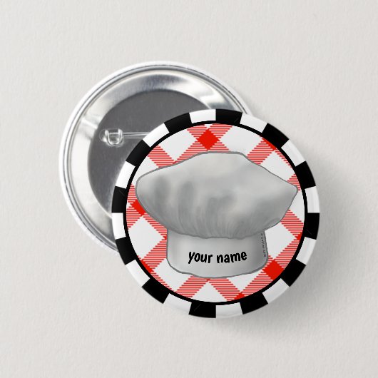 Kookmuts Ronde Button 5,7 Cm (Voorkant /achterkant)