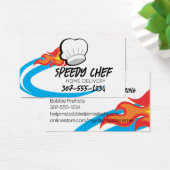 Kookmuts vuur maaltijd voedselbezorging evenement  visitekaartje (Bureau)