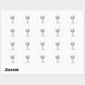 Kooknoot Ronde Sticker (Vel)