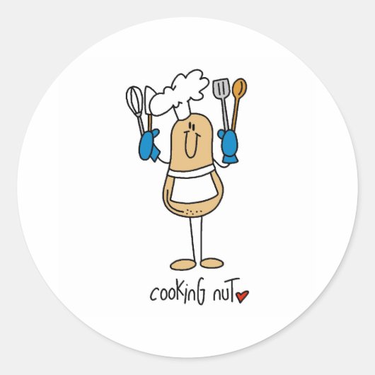 Kooknoot Ronde Sticker (Voorkant)
