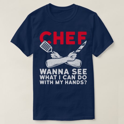Kookontwerp voor een chef-kok t-shirt (Design voorkant)