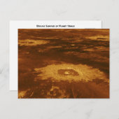Kookoppervlak van Planet Venus Briefkaart (Voorkant / Achterkant)