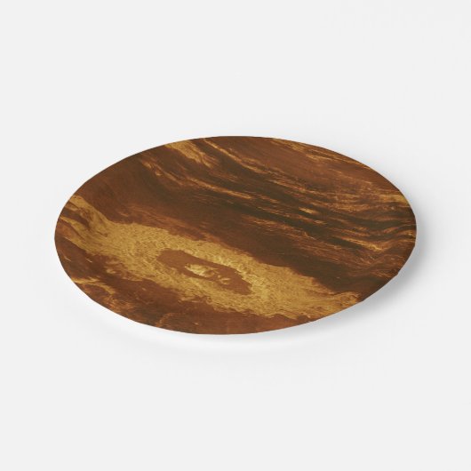 Kookoppervlak van Planet Venus Papieren Bordje (Gekanteld)