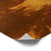 Kookoppervlak van Planet Venus Poster (Hoek)
