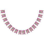 Kookpan met kleurrijke gemengde abstracte monsters vlaggetjes (Alle)