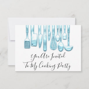 Kookpartij Chef Golden Kitchen Blue White Kaart