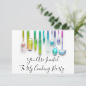 Kookpartij Chef Golden Kitchen Holografen Rainbo Kaart (Staand voorkant)