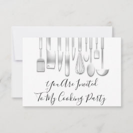 Kookpartij Chef Kitchen Restaurant White Grey Kaart