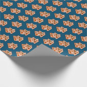 Kookpatroon kerstmis in koekjeshuis cadeaupapier (Hoek)