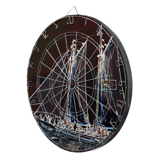 Kookplaat - Abstracte foto Dartbord (Voorkant Rechts)