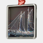 Kookplaat - Abstracte foto Metalen Ornament (Links)