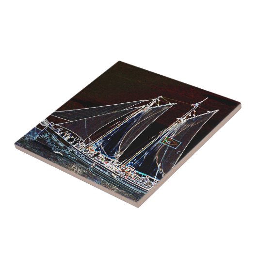 Kookplaat - Abstracte foto Tegeltje (Zijkant)