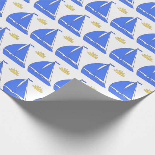 Kookplaat met witte achtergrond cadeaupapier (Hoek)