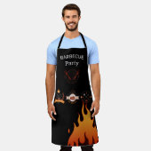 Kookplaat van BBQ Noir griil master, grillade Schort (Gedragen)