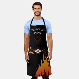 Kookplaat van BBQ Noir griil master, grillade Schort