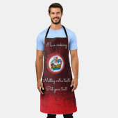 Kookplaat van Poulet Grill Master Schort (Gedragen)