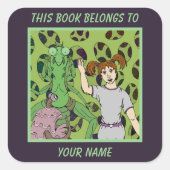 Kookplaat Vierkante Sticker (Voorkant)