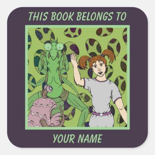 Kookplaat Vierkante Sticker (Voorkant)