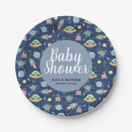 Kookplaten Baby shower Bord Cute Space Pattern