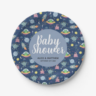 Kookplaten Baby shower Bord Cute Space Pattern