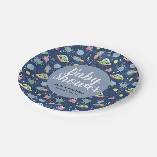 Kookplaten Baby shower Bord Cute Space Pattern (Gekanteld)