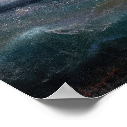 Kookplaten op een ruw Zee Poster (Hoek)