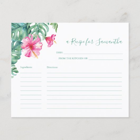 Kookplaten Tropische Floral Greenery (Voorkant)