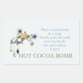 Kookplaten voor Noordse hete cacao, hete chocolade Rechthoekige Sticker (Voorkant)