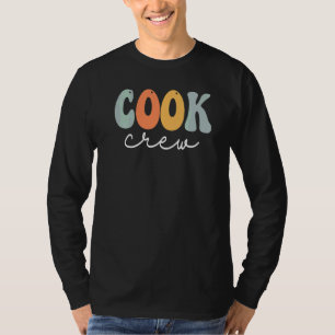 Kookploeg Retro Groovy Vintage Gelukkige Eerste Da T-shirt