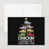 Kookpot bij de Kerstboom Feestdagenkaart (Voorkant / Achterkant)