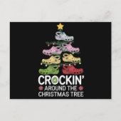 Kookpot bij de Kerstboom Feestdagenkaart (Voorkant)